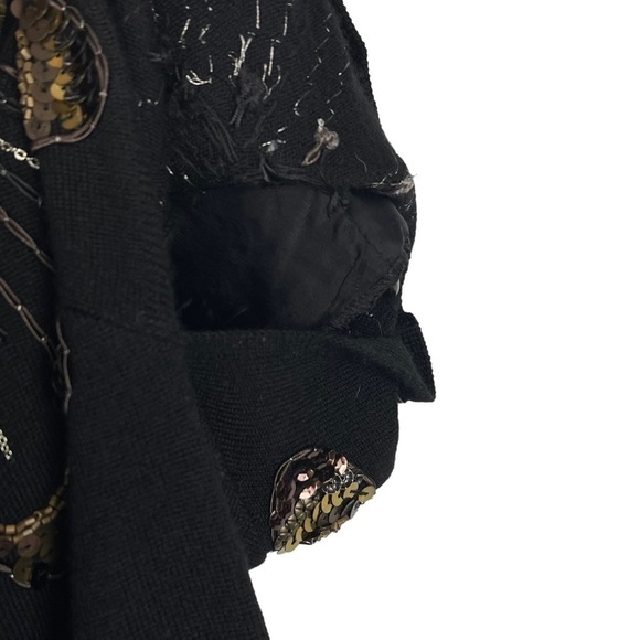 NANETTE LEPORE KARTIKA MERINO WOOL SEQUIN EMBELLISHED MINI DRESS - Picture 13 of 15